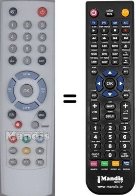 Replacement remote control WHV15293W