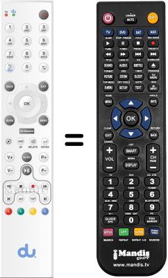 Replacement remote control WHV15833W