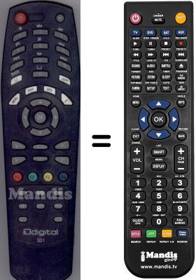 Replacement remote control WHV12390W