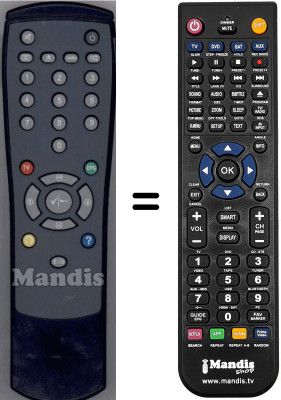 Replacement remote control WHV3431W