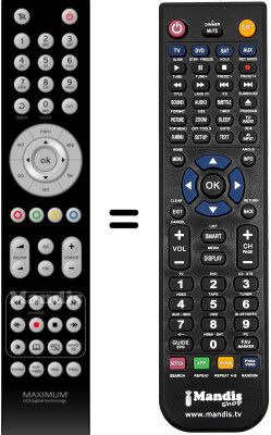 Replacement remote control WHV15778W