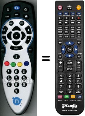 Replacement remote control WHV15908W