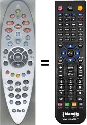 Replacement remote control WHV3943W