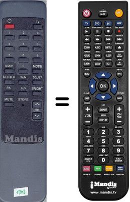 Replacement remote control WHV14573W