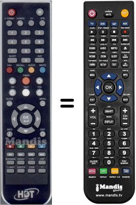 Replacement remote control WHV15904W