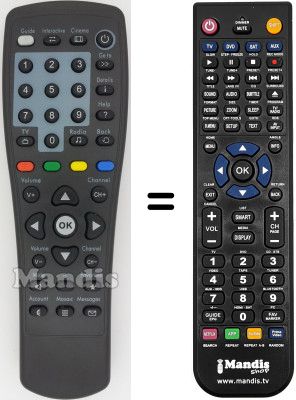 Replacement remote control WHV14200W