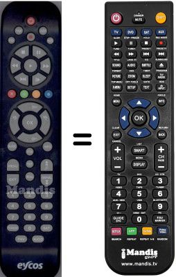 Replacement remote control WHV15186W