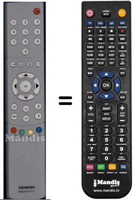 Replacement remote control Siemens SEC0608
