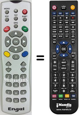 Replacement remote control Engel SEC12371W