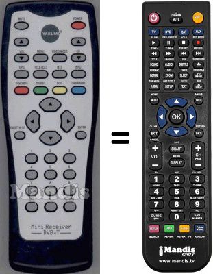 Replacement remote control WHV15581W