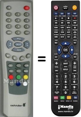Replacement remote control Zehnder SEC14896W