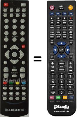Replacement remote control Blusens HVS53075