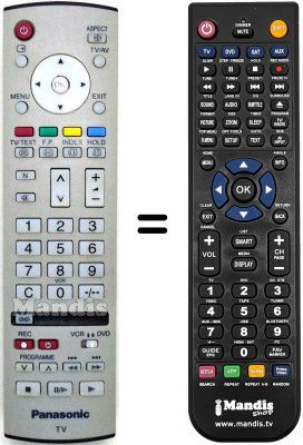 Replacement remote control Panasonic HVS54992