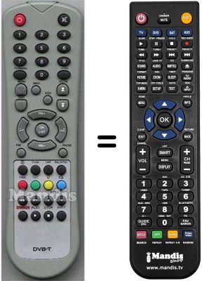 Replacement remote control HVS53266