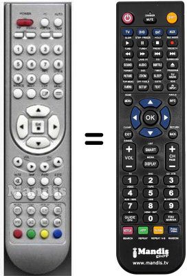 Replacement remote control HVS54735