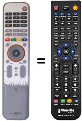 Replacement remote control HVS53233