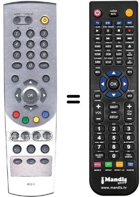 Replacement remote control Humax HVS53317