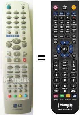 Replacement remote control LG SEC14629