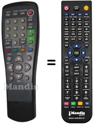Replacement remote control Asci SEC0540