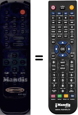 Replacement remote control WHV15385