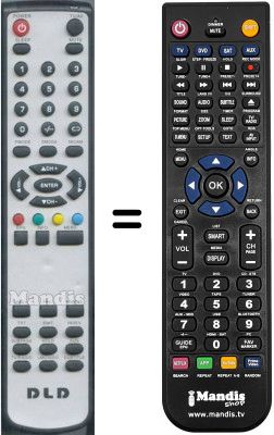 Replacement remote control DLD WHV14347