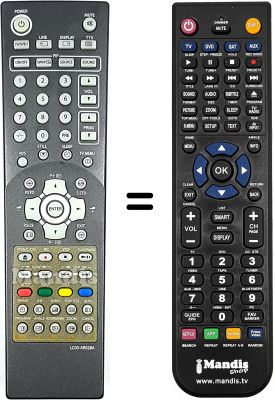 Replacement remote control Diffe WHV3982