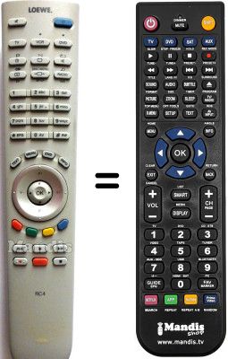 Replacement remote control Loewe SEC3479
