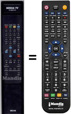 Replacement remote control WHV3199