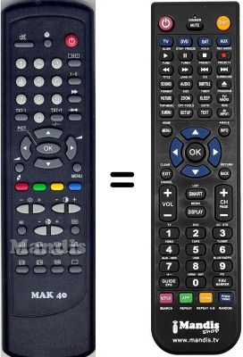 Replacement remote control WHV3569