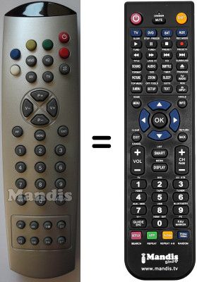 Replacement remote control WHV5987