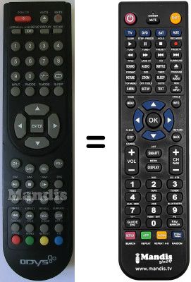 Replacement remote control Odys SEC14486