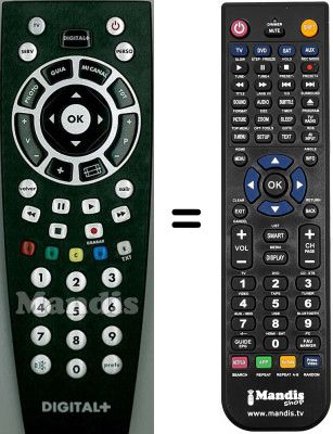 Replacement remote control WHV14504W