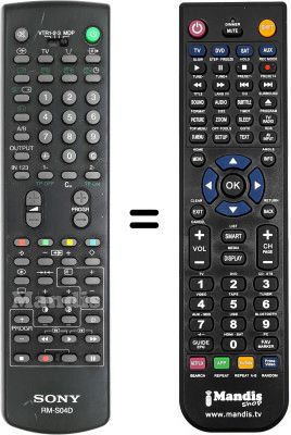 Replacement remote control Sony SEC0849