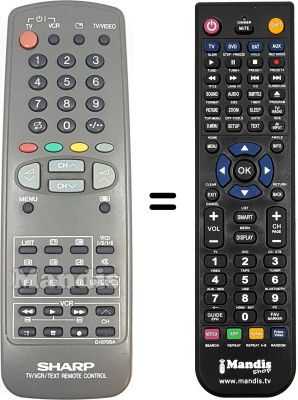 Replacement remote control WHV5978