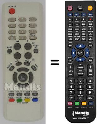 Replacement remote control SEC3204