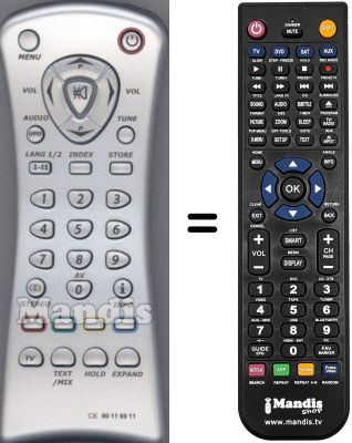 Replacement remote control WHV7751