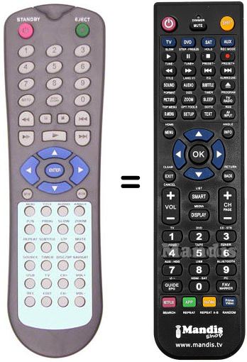 Replacement remote control CONTEL RC50
