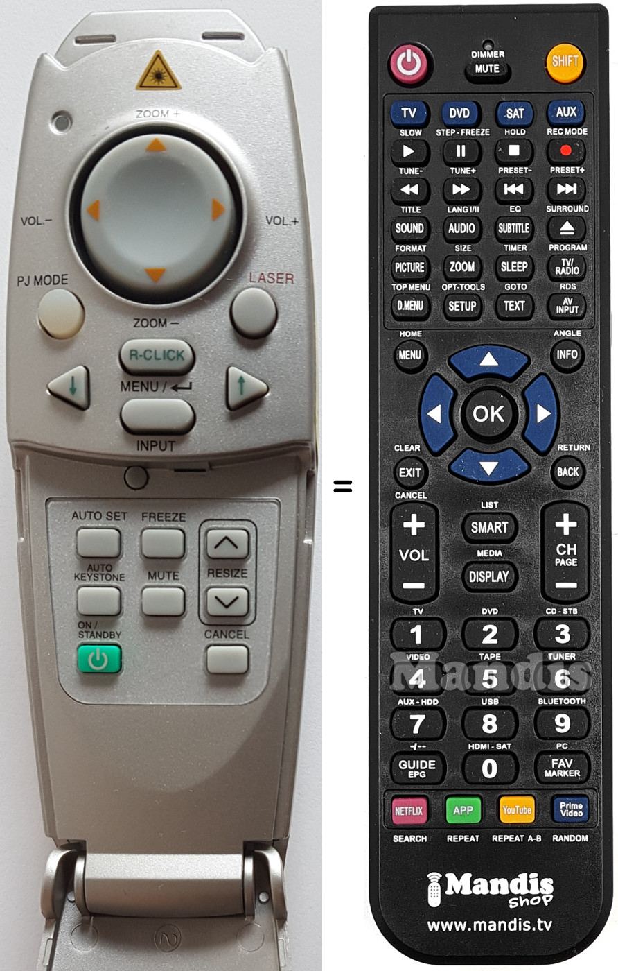 Replacement remote control CT90177
