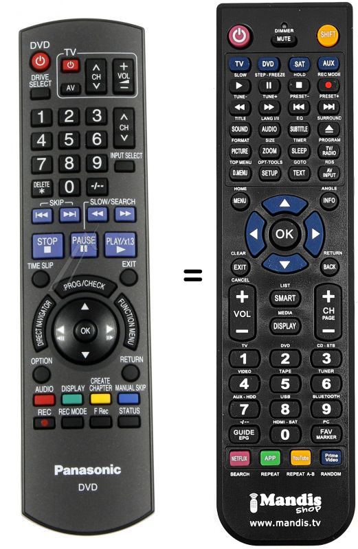 Replacement remote control N2QAYB000134