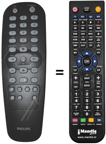 Replacement remote control Philips 996500017157
